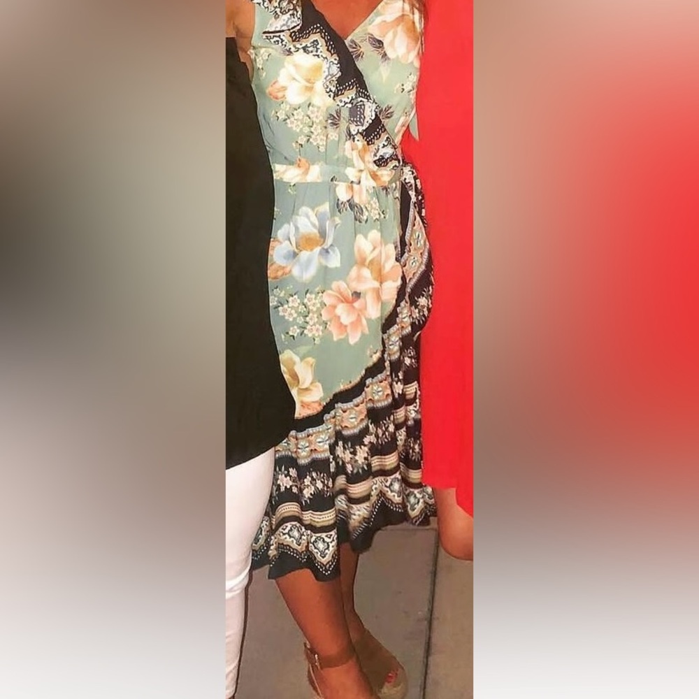 Farm Rio Flower Wrap Dress